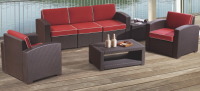 Комплект мебели RATTAN Premium 5 из дивана, двух кресел и двух столов Комплект мебели RATTAN Premium 5 из дивана, двух кресел и двух столов