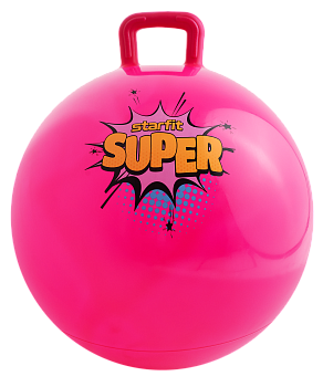 Фитбол детский с ручкой GB-406 антивзрыв, 500 гр, розовый, 45 см