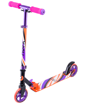 Самокат 2-колесный Flow 125 мм, фиолетовый/розовый Самокат 2-колесный Flow 125 мм, фиолетовый/розовый