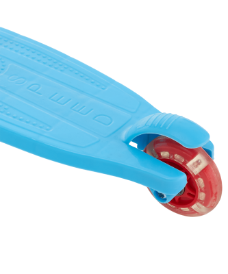 БЕЗ УПАКОВКИ Самокат 3-колесный Loop, 120/70 мм, голубой/красный