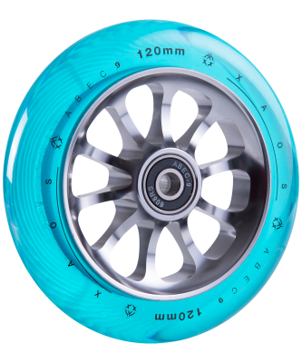 БЕЗ УПАКОВКИ Колесо для трюкового самоката Spoke Blue 120 мм