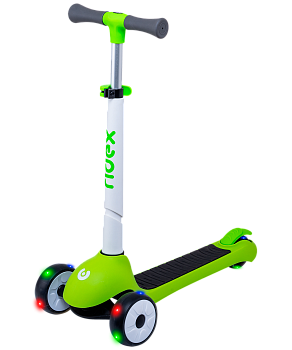 УЦЕНКА Самокат 3-колесный Motley, 120/90 мм, белый/зеленый УЦЕНКА Самокат 3-колесный Motley, 120/90 мм, белый/зеленый