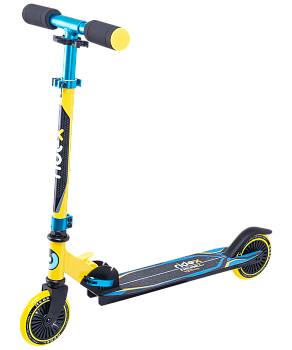 Самокат 2-колесный Rebel 125 мм, желтый/голубой