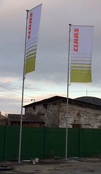 Флагшток уличный стационарный секционный Nordwerk СУПЕР БАННЕР 11 метров